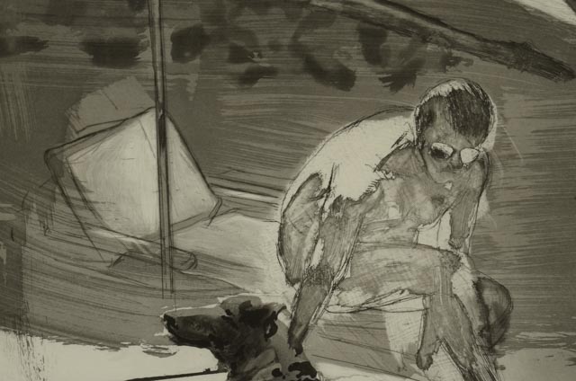 Eric Fischl Limited Edition Aquatint Etching "The Beach"