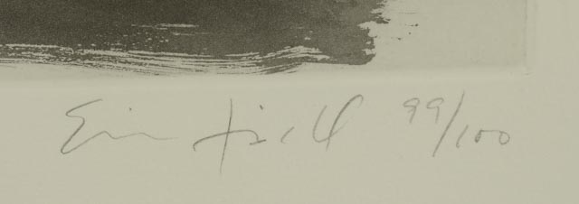 Eric Fischl Limited Edition Aquatint Etching "The Beach"