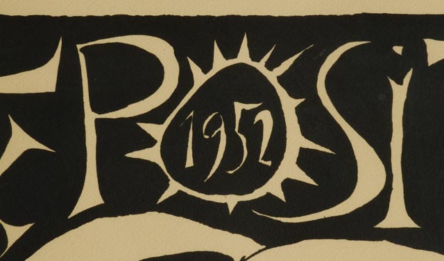 1952 Picasso Exhibition Poster