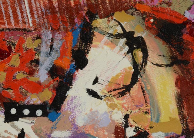 Robert Kaupelis Acrylic on Canvas Abstract Painting