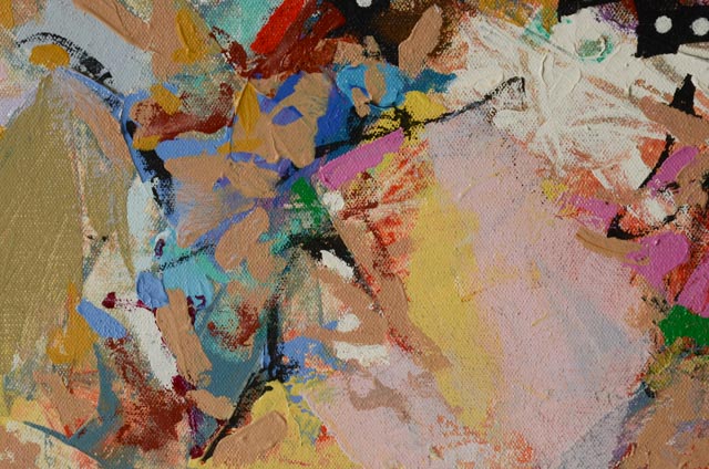 Robert Kaupelis Acrylic on Canvas Abstract Painting