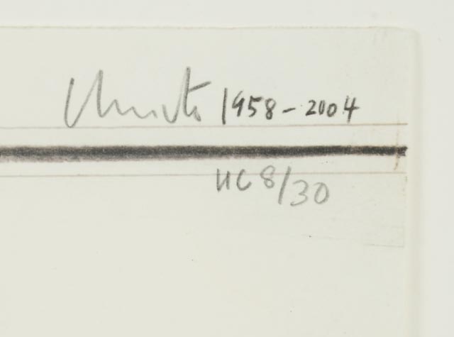 Christo Signed Print “Wrapped Bottle and Cans”