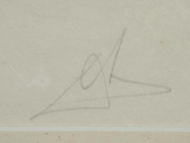 Salvador Dalí Limited Edition Lithograph "The earth goddess"