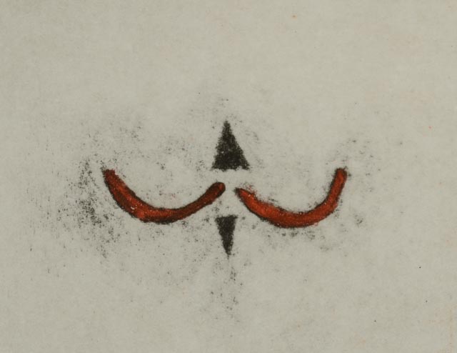 Donald Sultan Aquatint "Playing Cards (King of Hearts)"