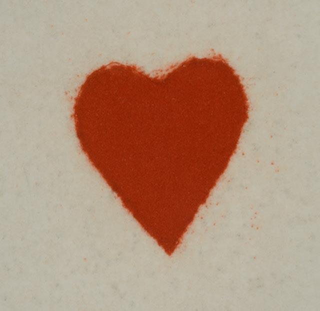 Donald Sultan Aquatint "Playing Cards (King of Hearts)"