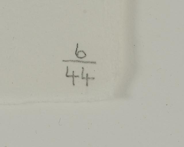 Donald Sultan Aquatint "Playing Cards (King of Hearts)"