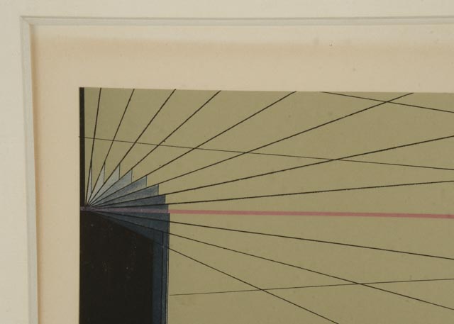 Shusaku Arakawa Color Lithograph "Chain of Command"