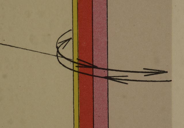 Shusaku Arakawa Color Lithograph "Chain of Command"