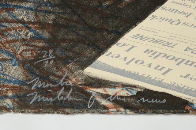 James Rosenquist Five Color Lithograph "Moonbeam Mistaken for the News"