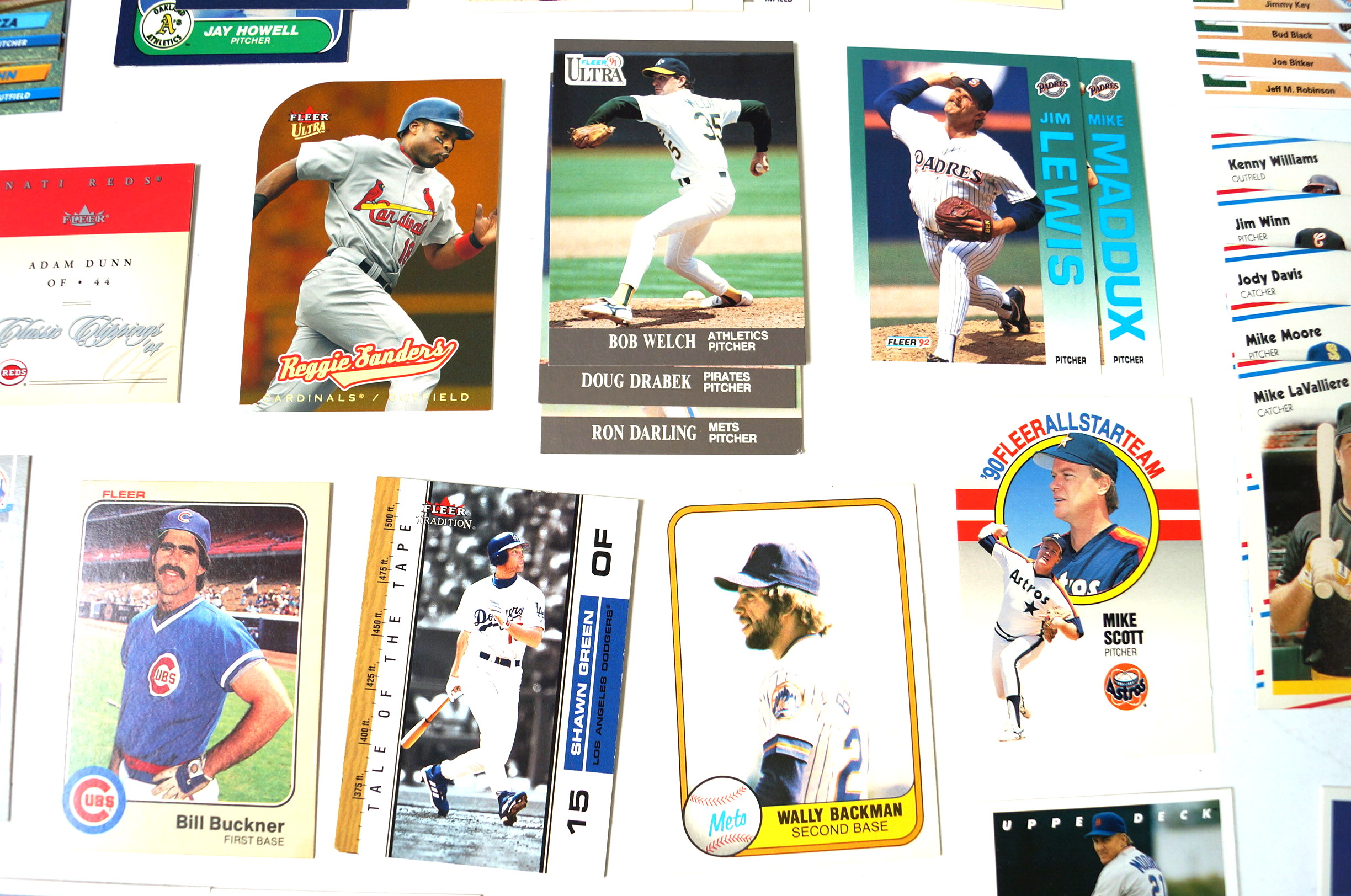 Assortment of Vintage Fleer Baseball Cards