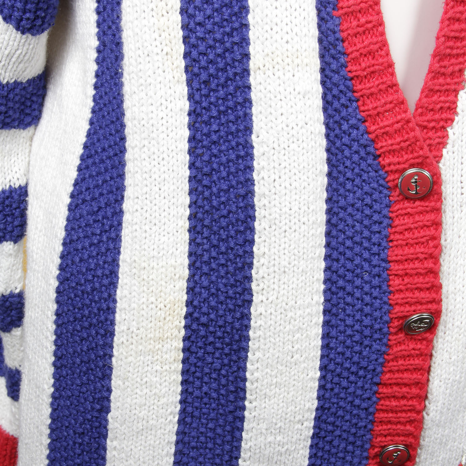 Vintage Marisa Christina Sequined Sailing Flag Cardigan