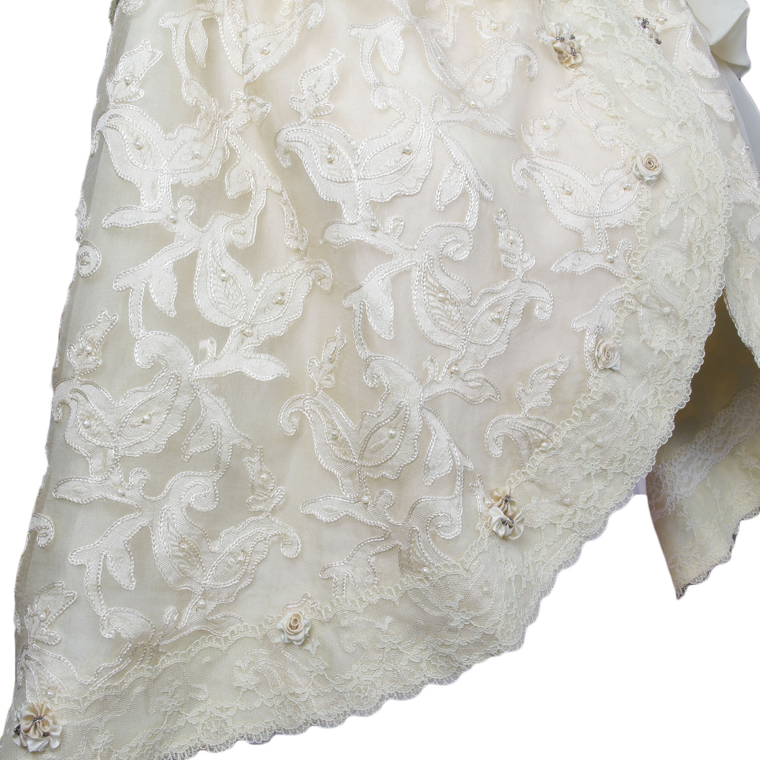 Turn of the Century Lace and Satin Shrug