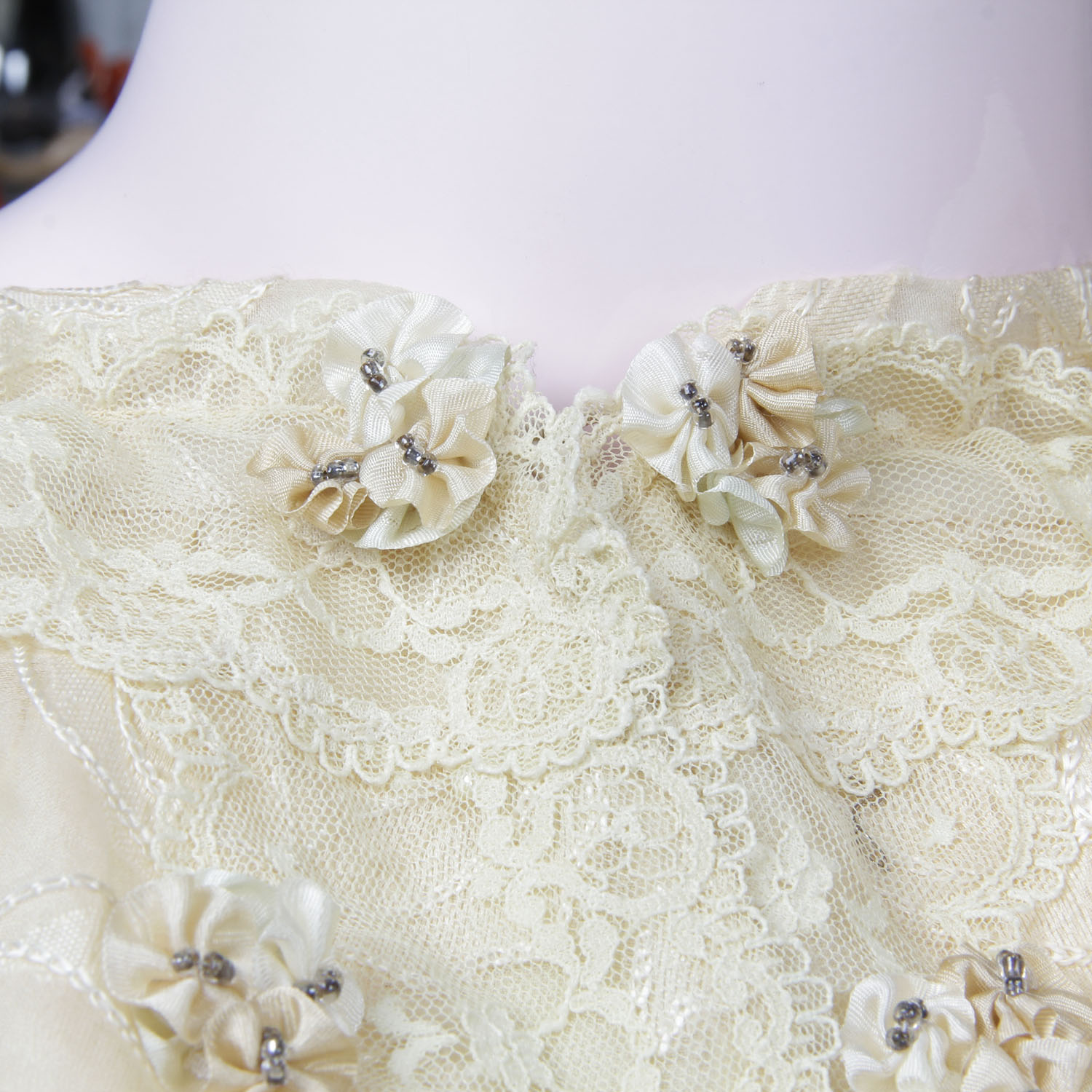 Turn of the Century Lace and Satin Shrug