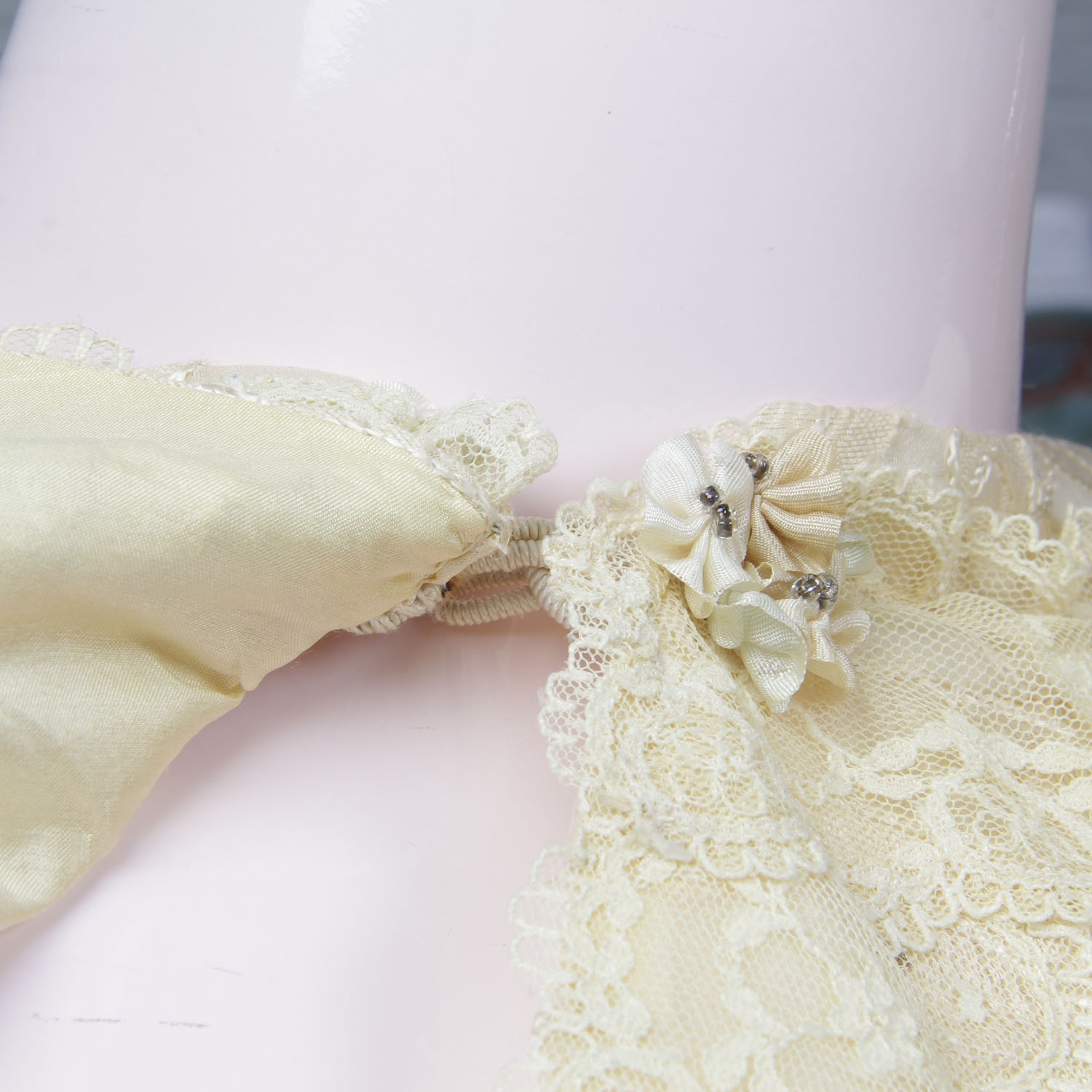Turn of the Century Lace and Satin Shrug