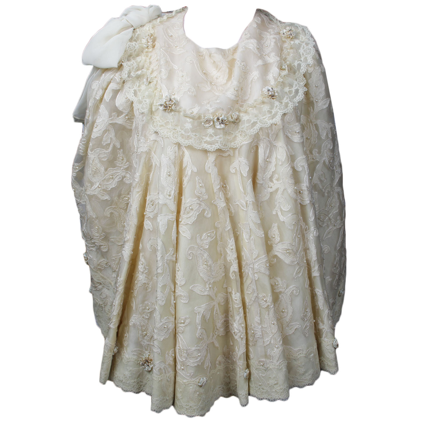 Turn of the Century Lace and Satin Shrug