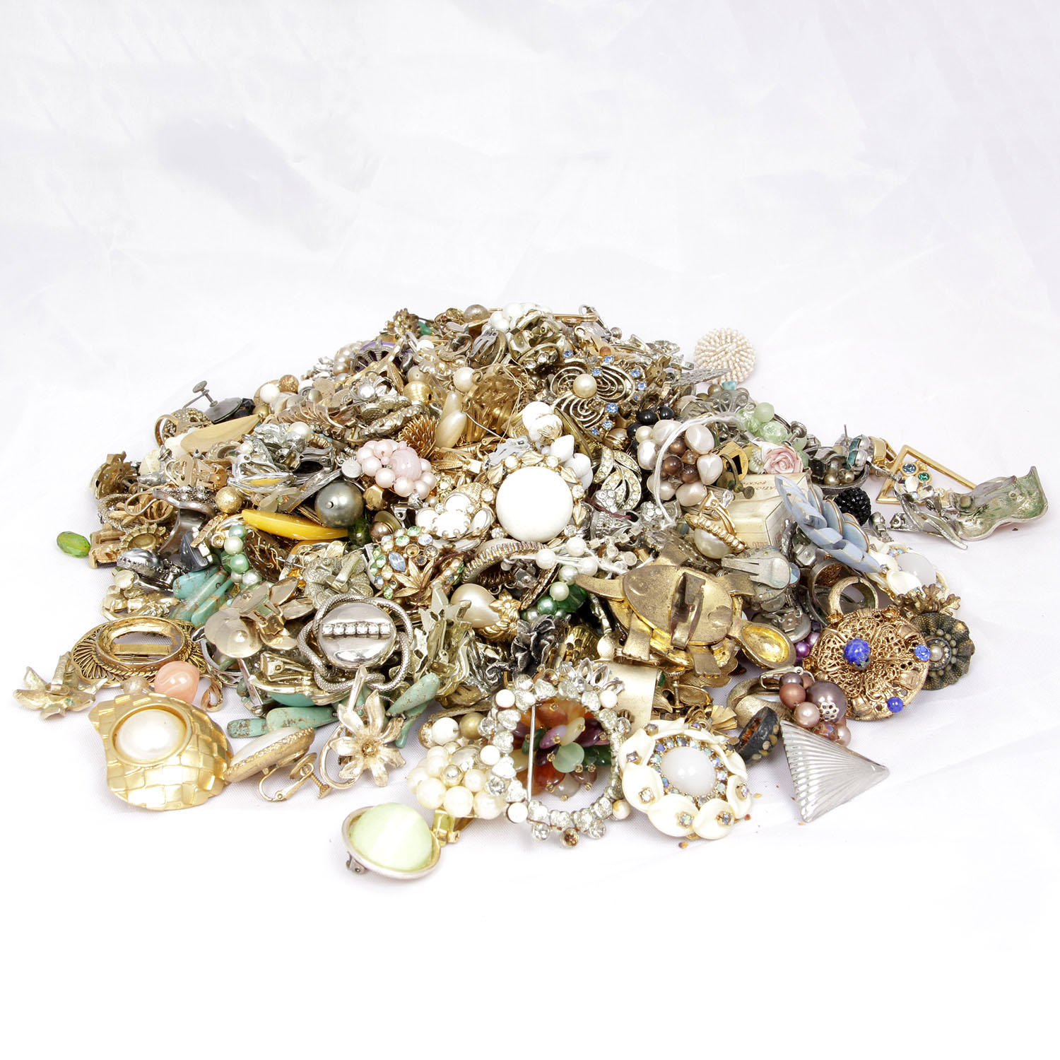 Generous Assortment of Costume Jewelry Findings
