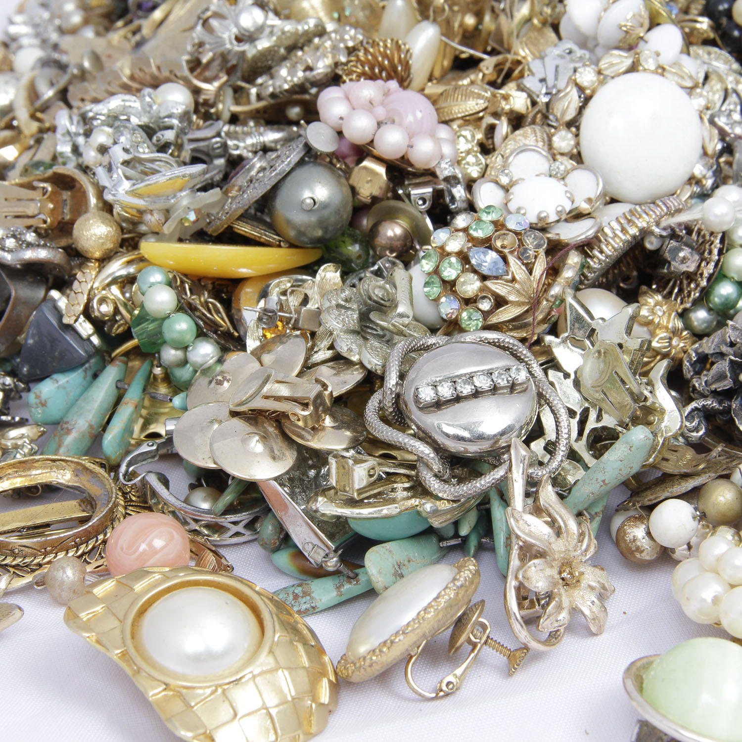 Generous Assortment of Costume Jewelry Findings