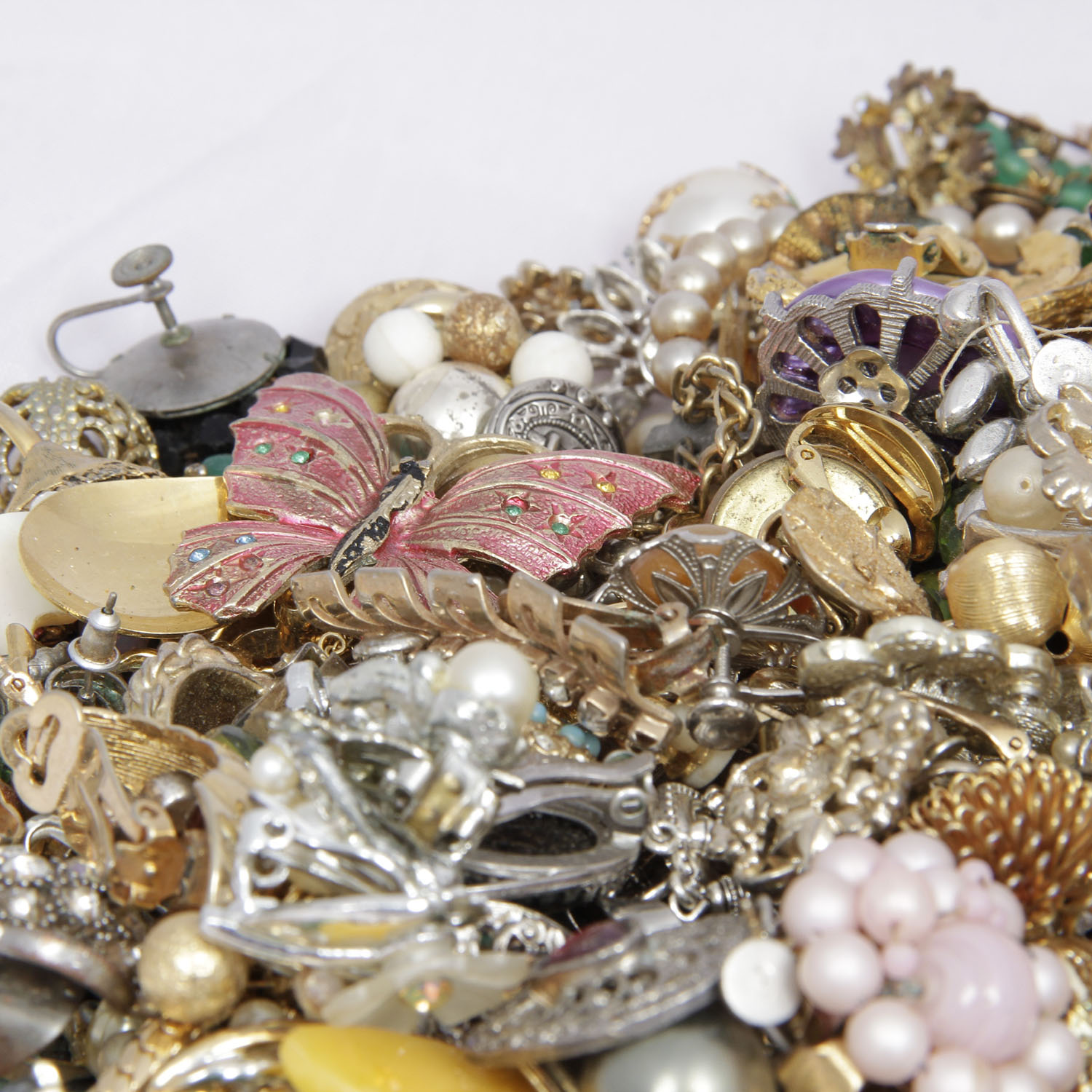 Generous Assortment of Costume Jewelry Findings