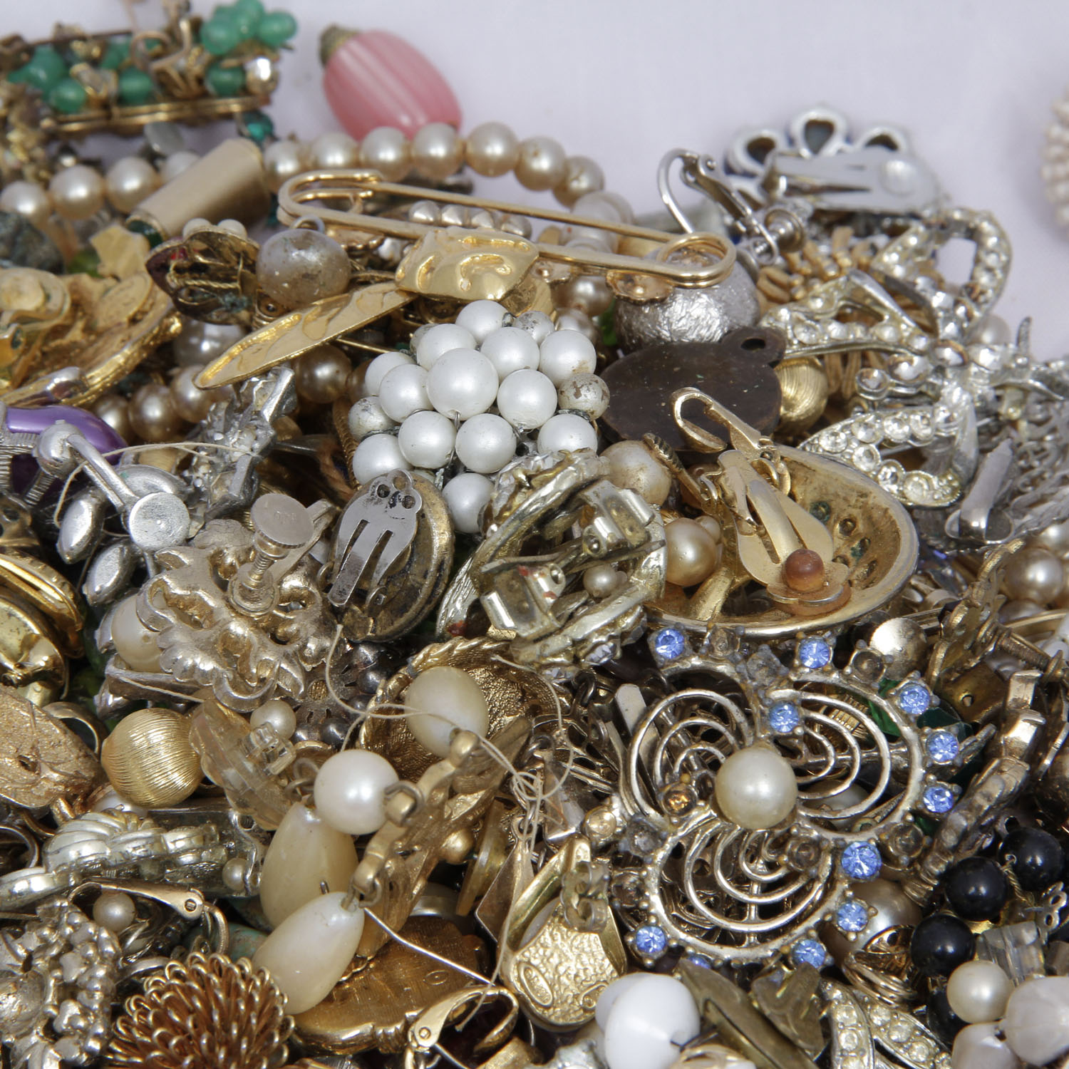 Generous Assortment of Costume Jewelry Findings
