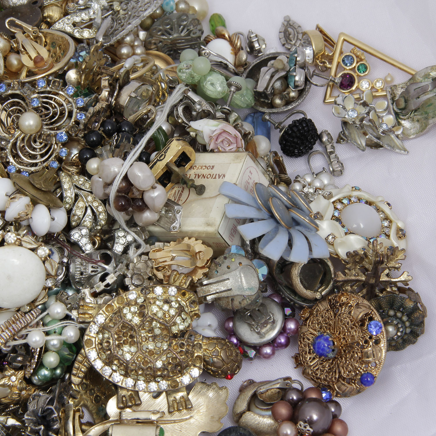 Generous Assortment of Costume Jewelry Findings