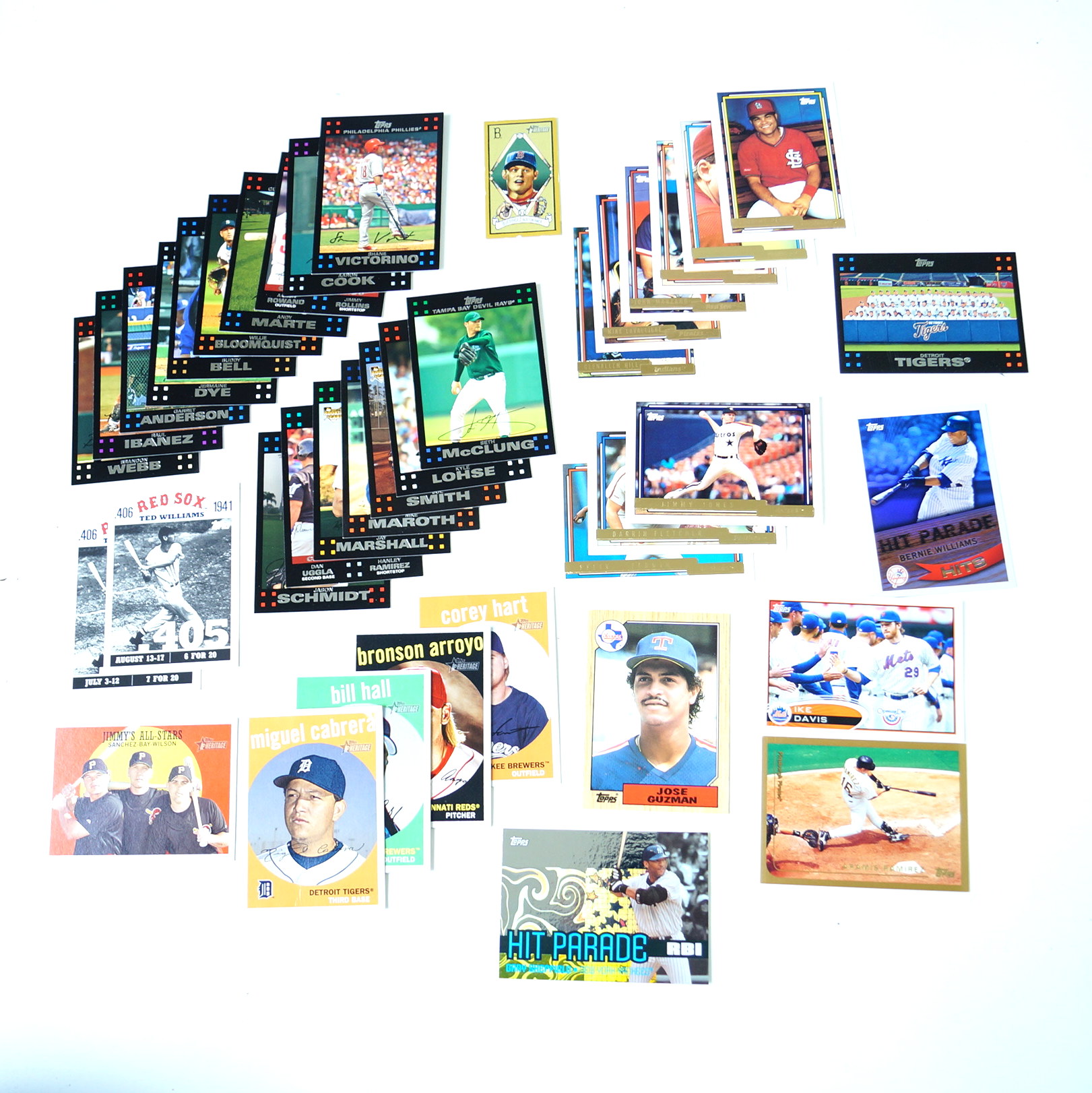 Assortment of Vintage Topps Baseball Cards