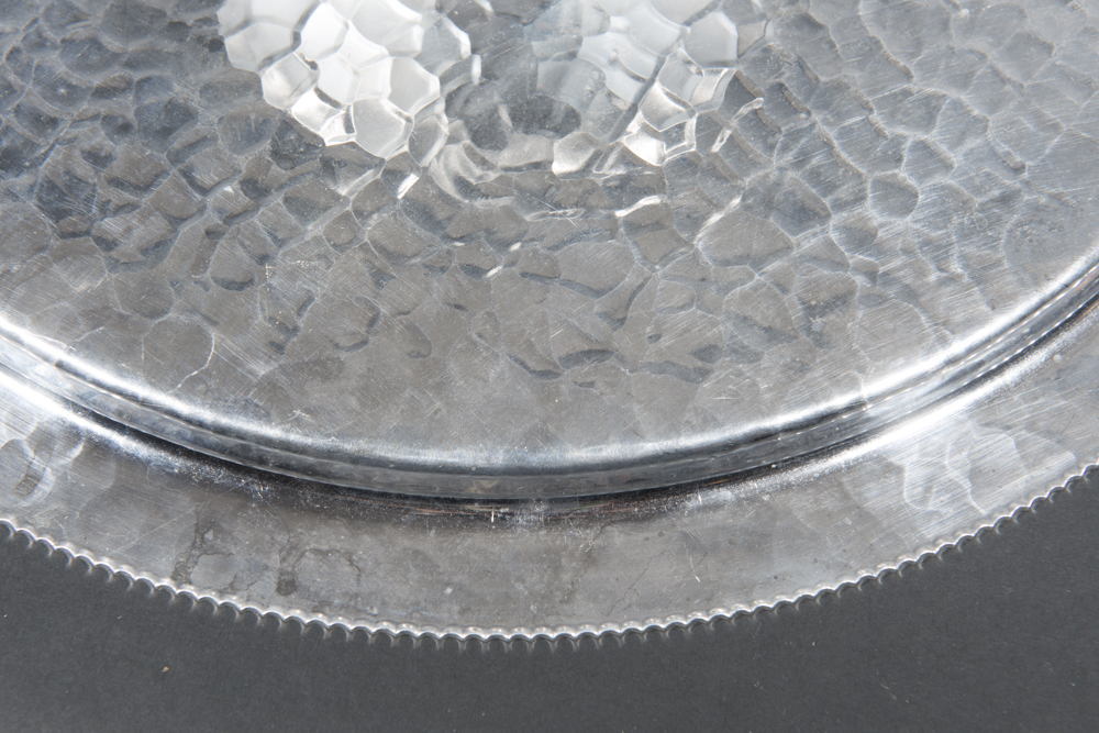 Trio Of Vintage "Wild Rose" Aluminum Serveware