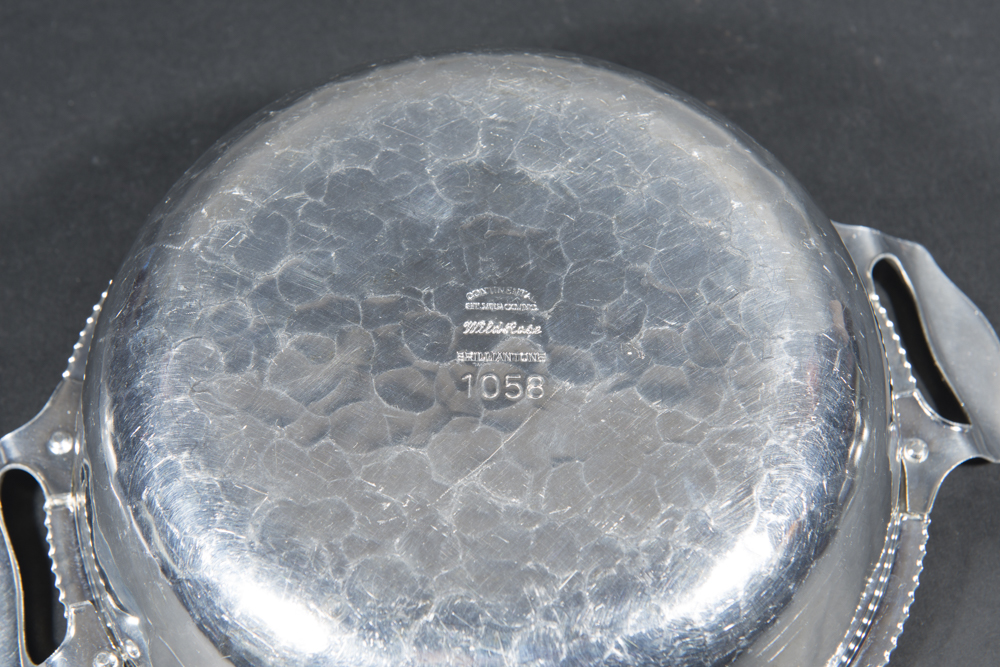 Trio Of Vintage "Wild Rose" Aluminum Serveware