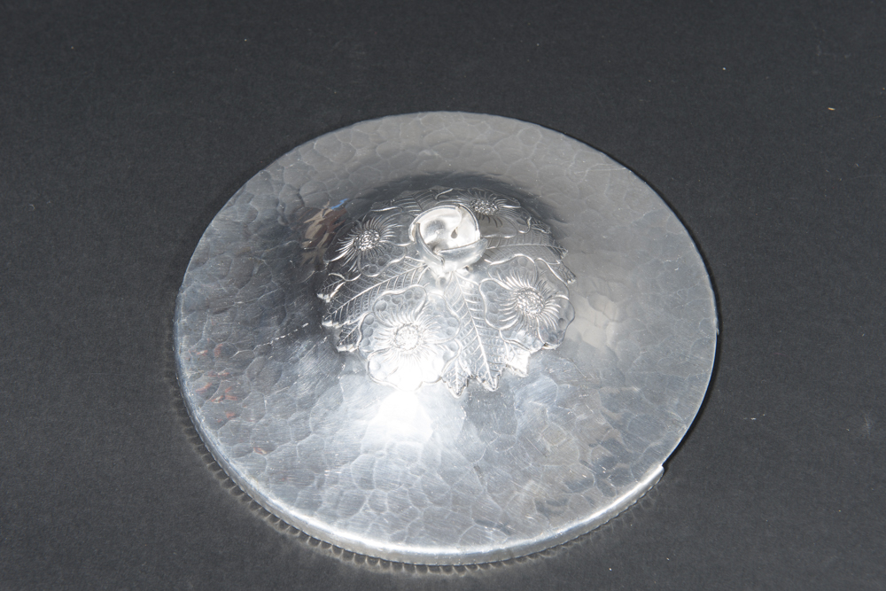 Trio Of Vintage "Wild Rose" Aluminum Serveware