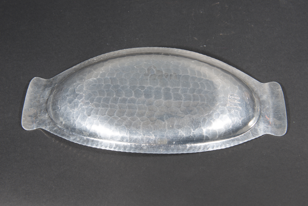 Trio Of Vintage "Wild Rose" Aluminum Serveware