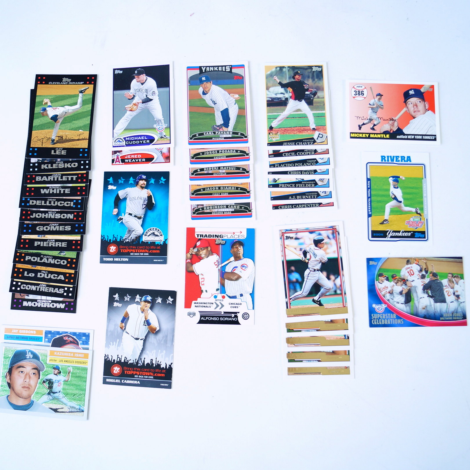 Assortment of Vintage Topps Baseball Cards