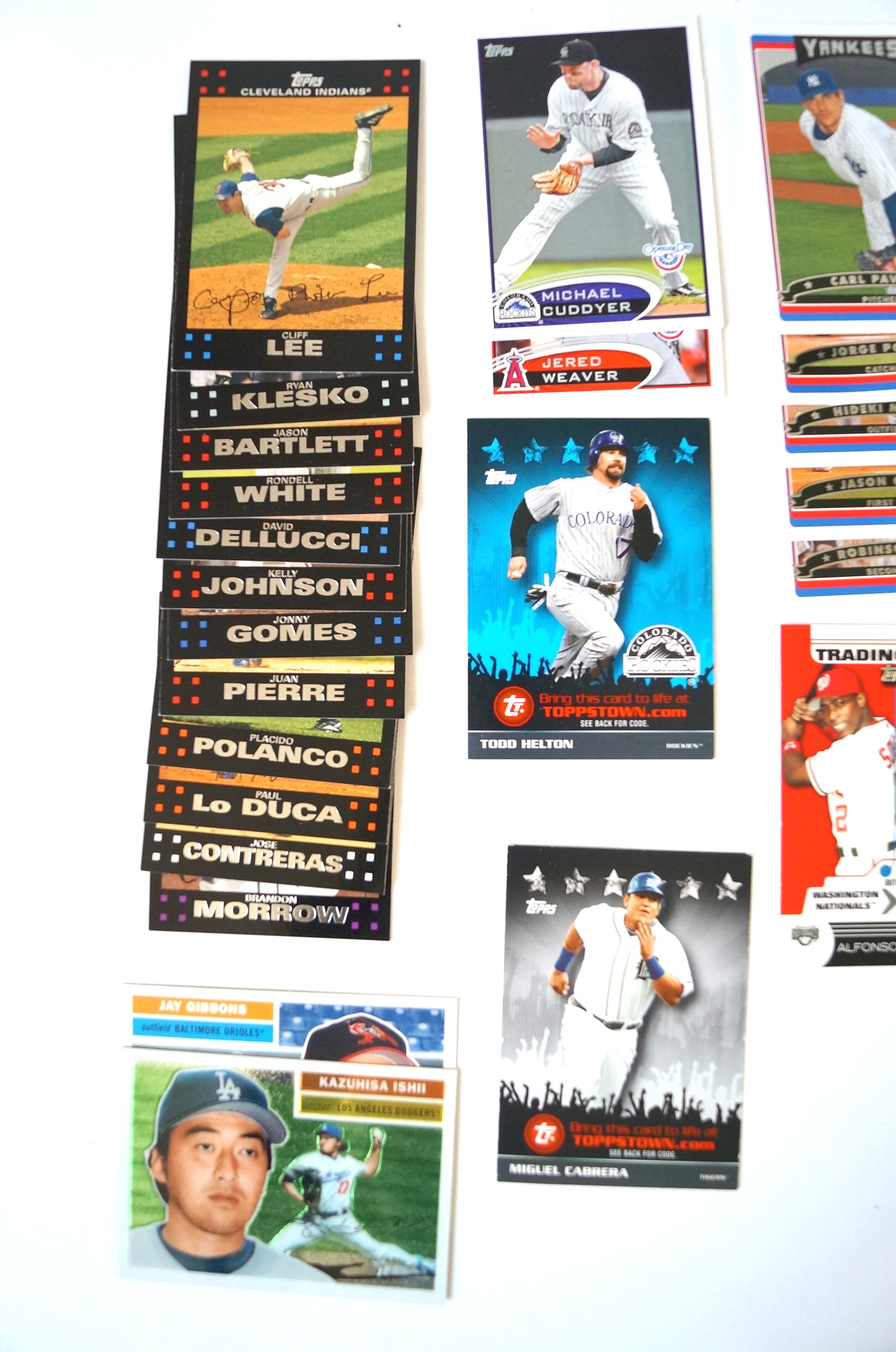 Assortment of Vintage Topps Baseball Cards