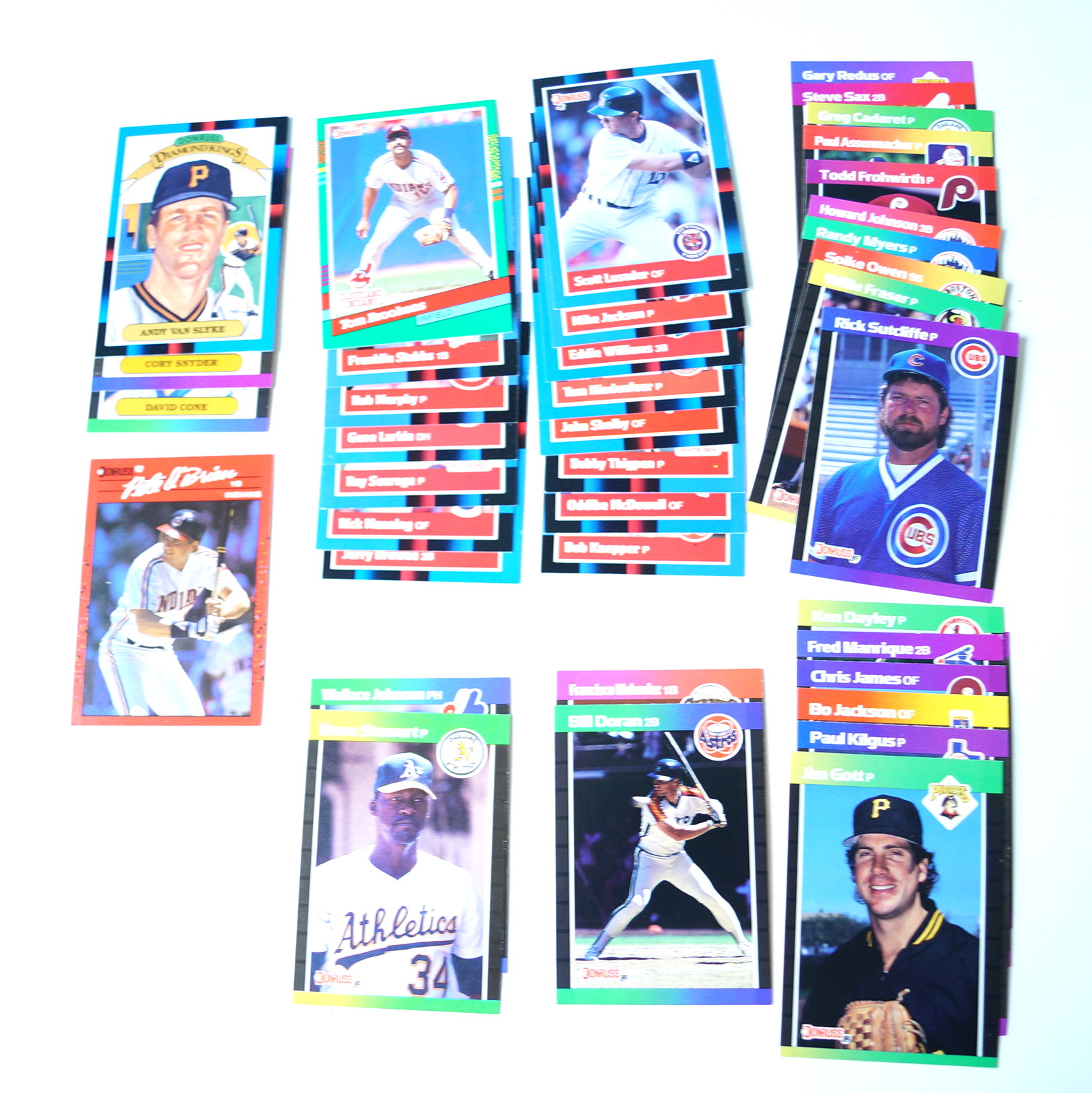 Assortment of Vintage Donruss Baseball Cards