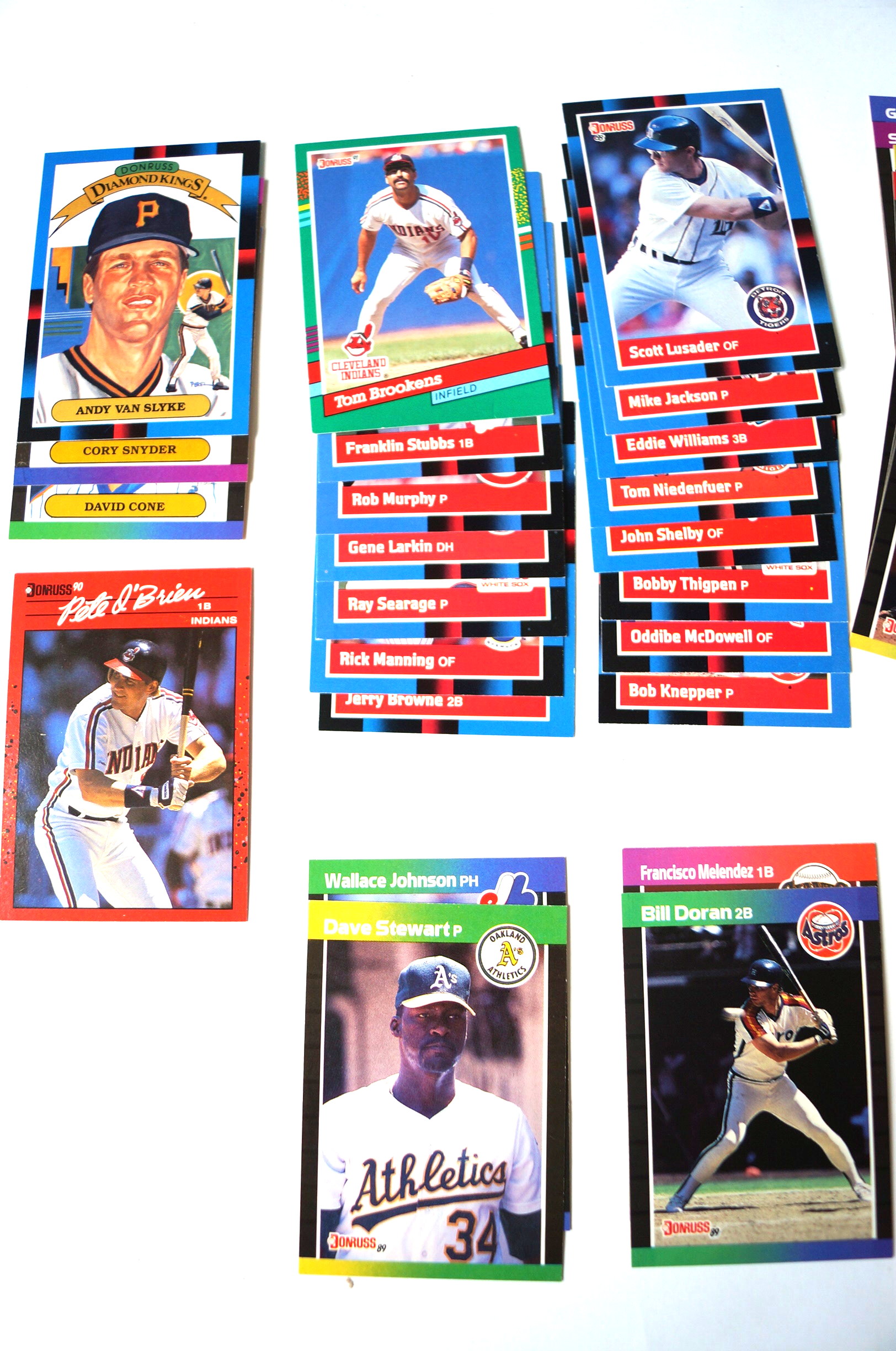 Assortment of Vintage Donruss Baseball Cards