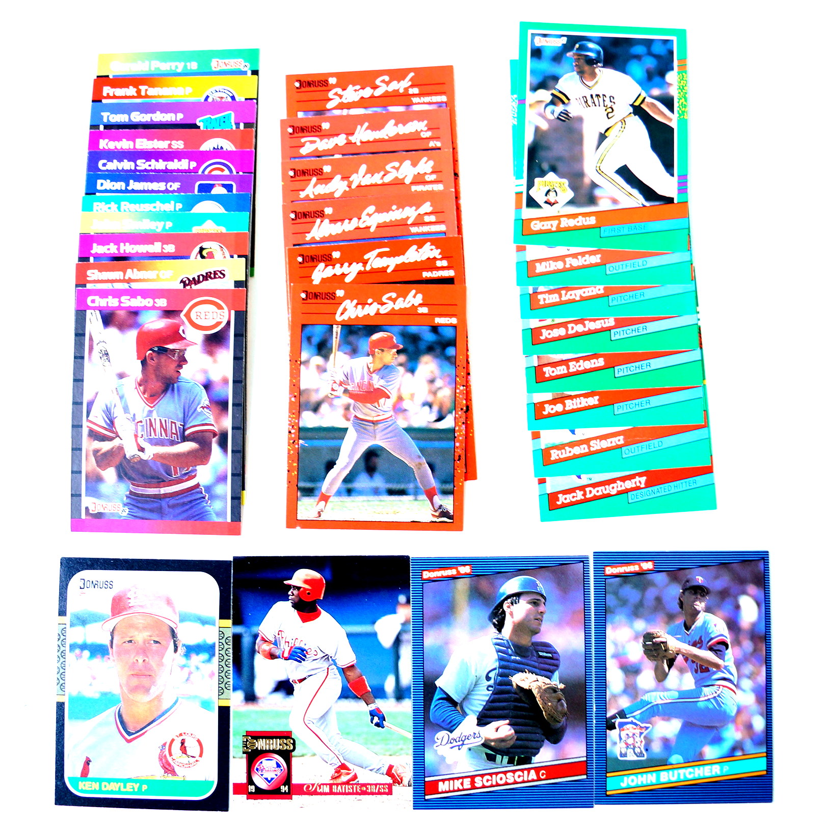 Assortment of Vintage Donruss Baseball Cards