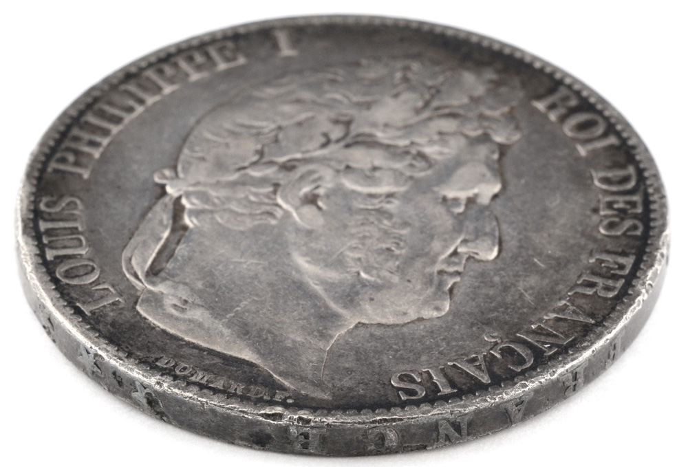 1846 A French Five Francs Silver Coin