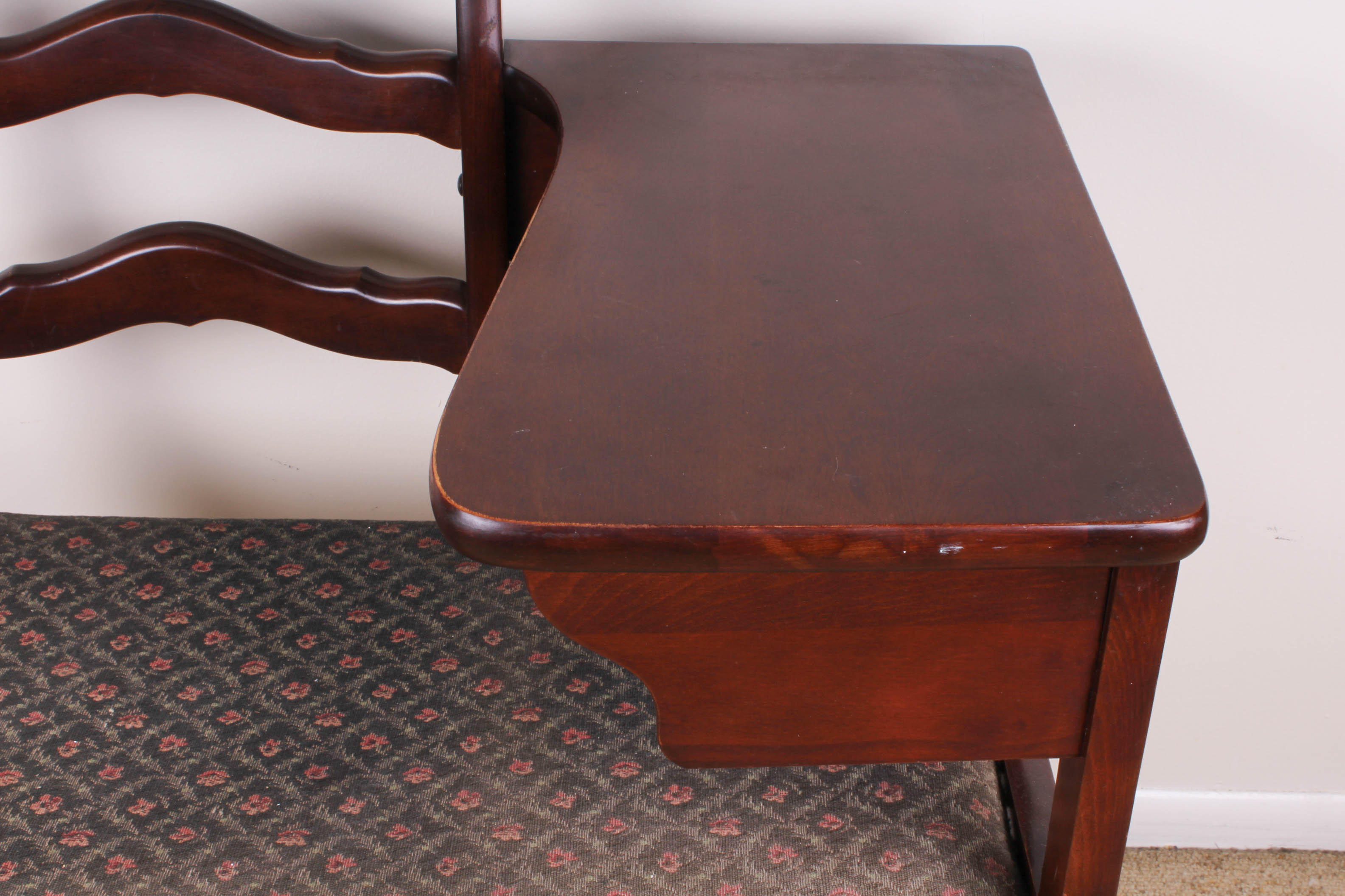 Vintage Mahogany 'Gossip Bench' Telephone Table