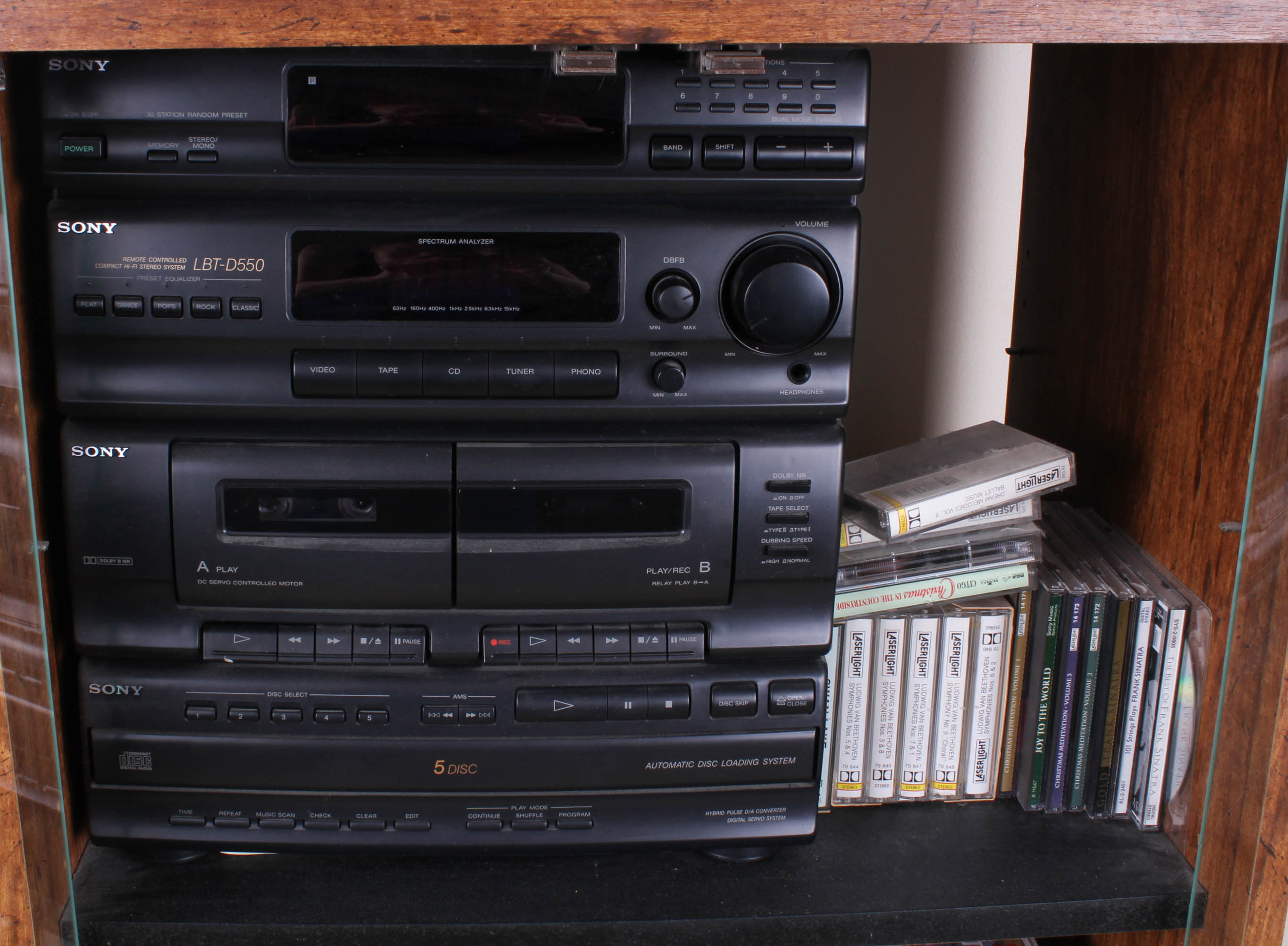 Sony Stereo System with Cabinet