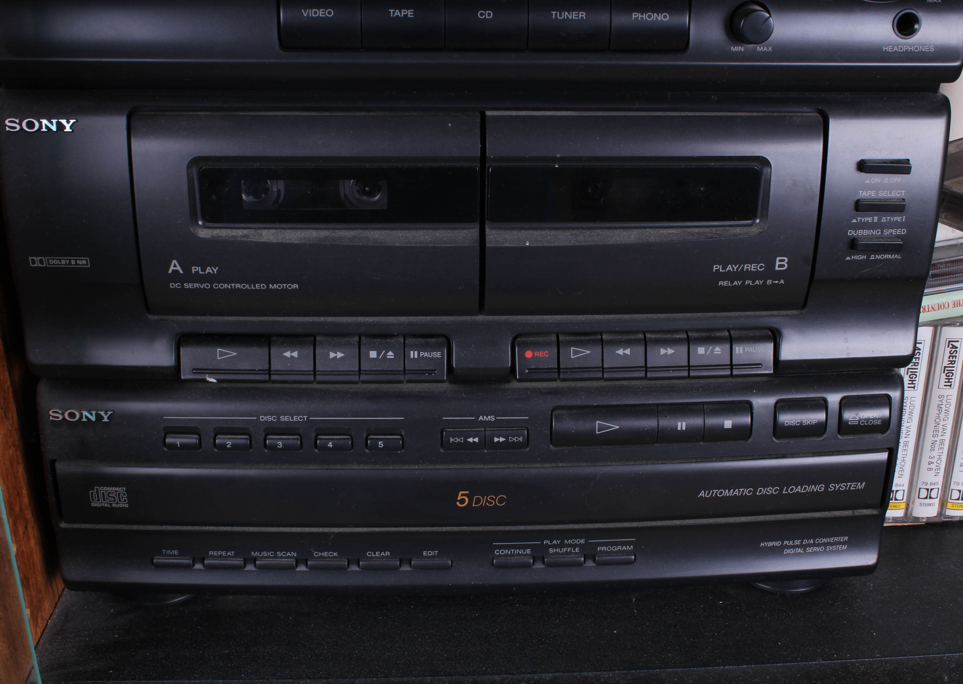 Sony Stereo System with Cabinet