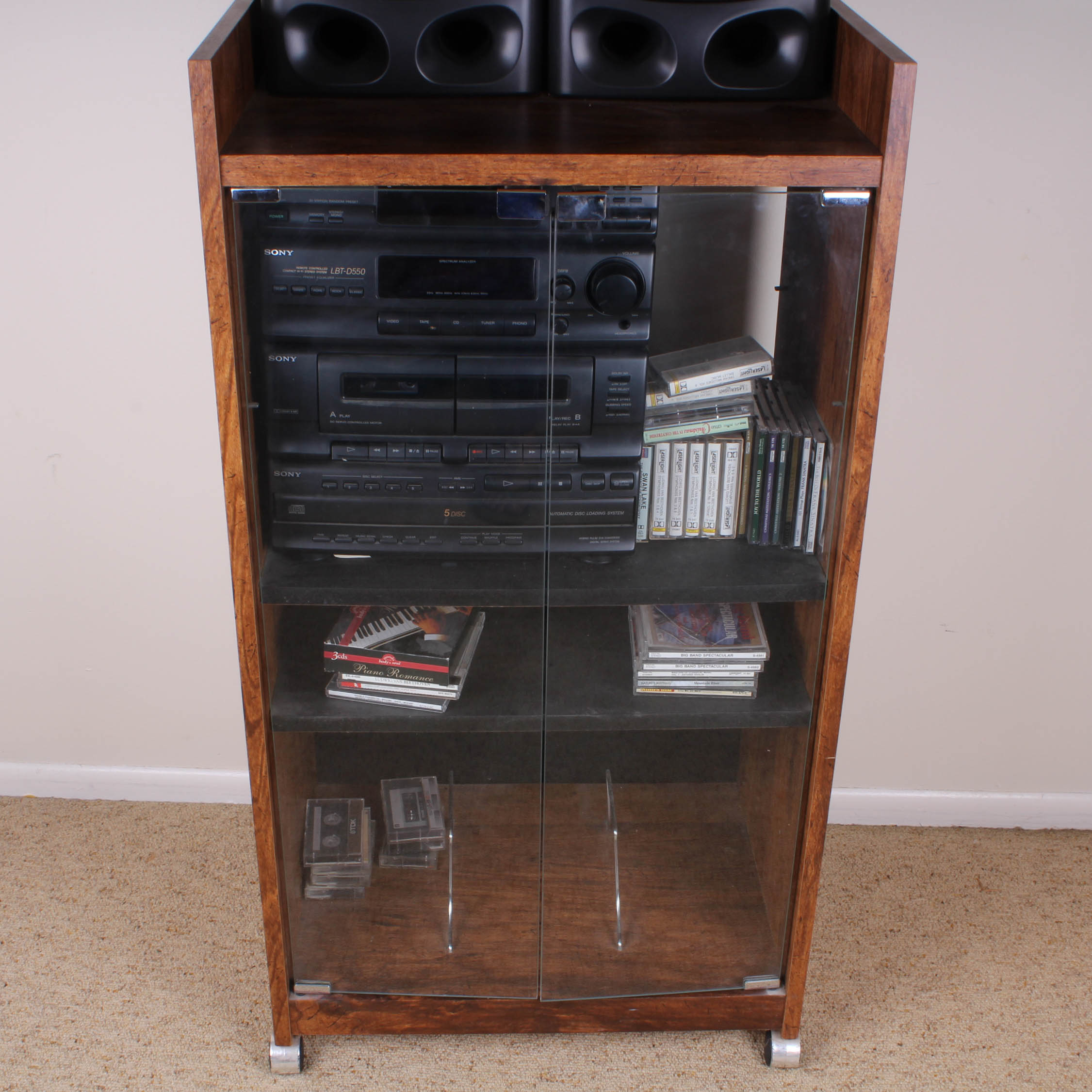 Sony Stereo System with Cabinet
