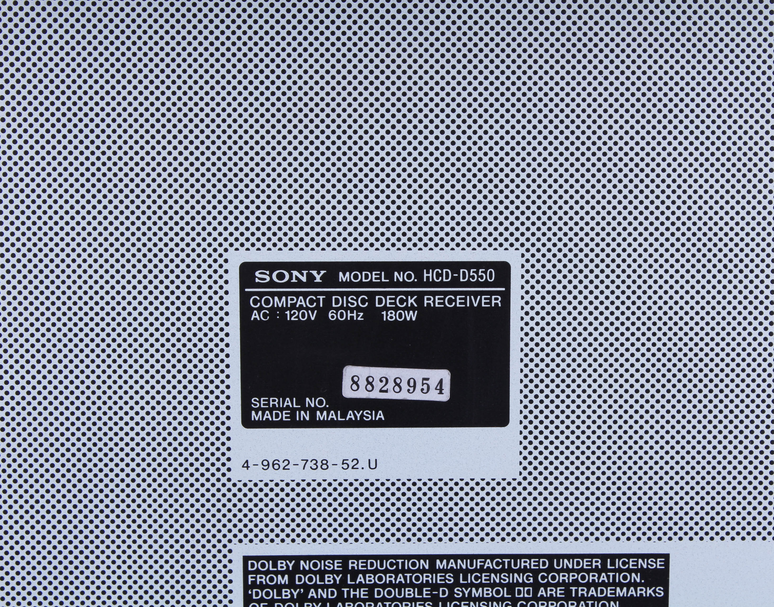 Sony Stereo System with Cabinet