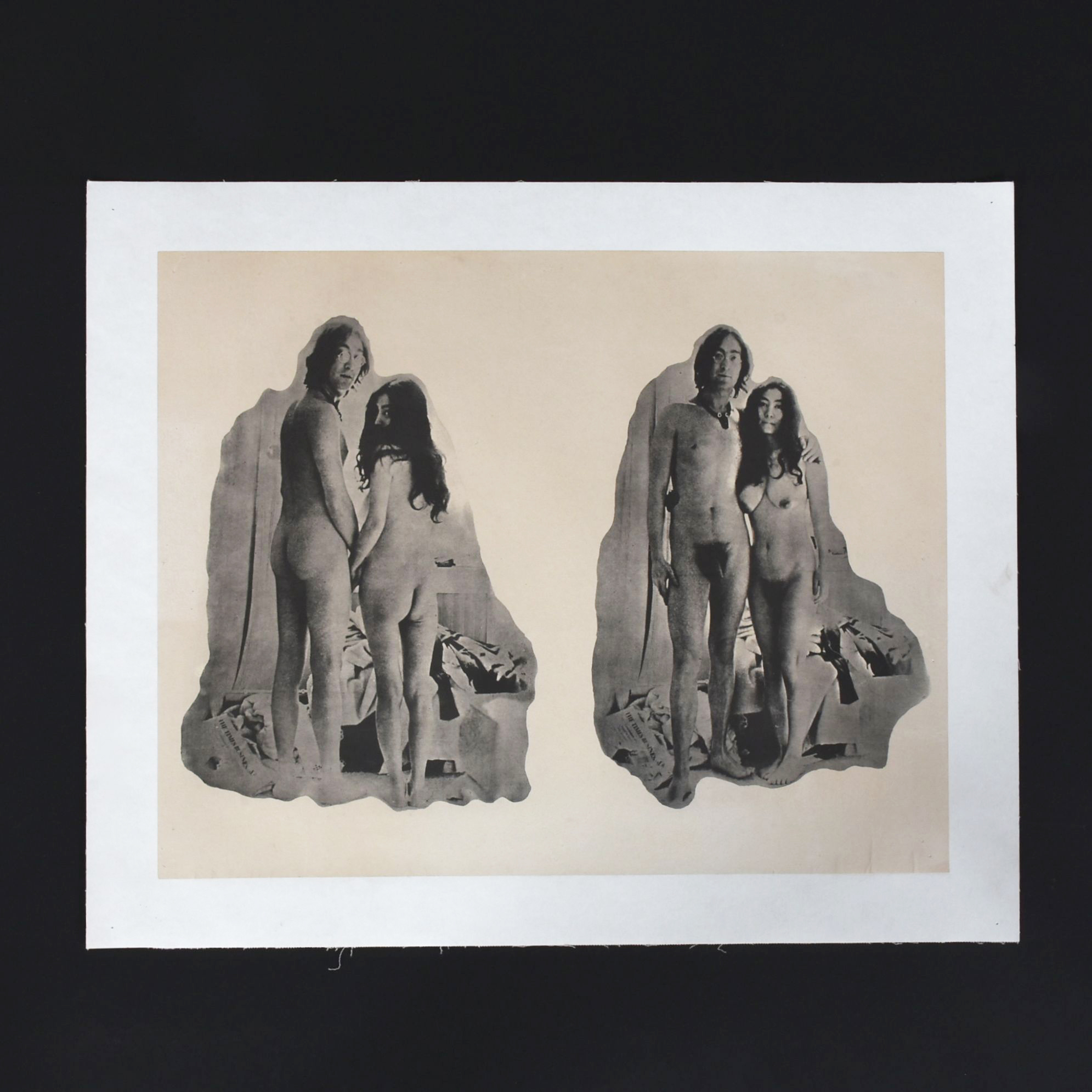 Offset Lithograph Poster of Two Virgins Album Cover