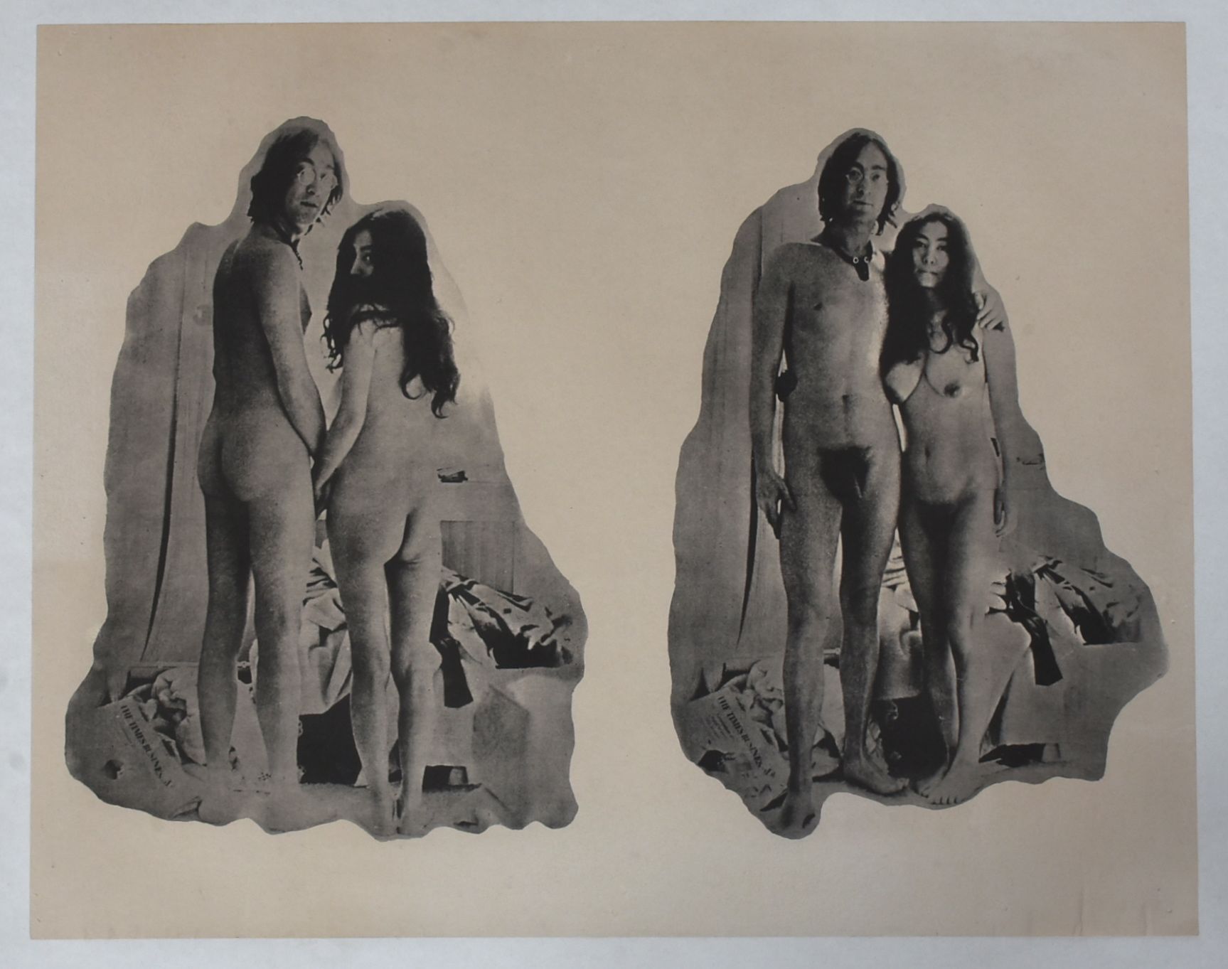 Offset Lithograph Poster of Two Virgins Album Cover