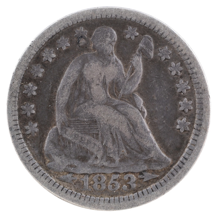1853 Seated Liberty Silver Half Dime