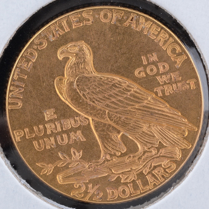 1913 Indian Head $2 1/2 Gold Coin