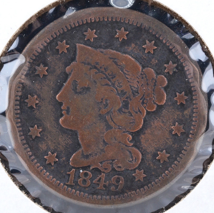 1849 Braided Hair Large Cent