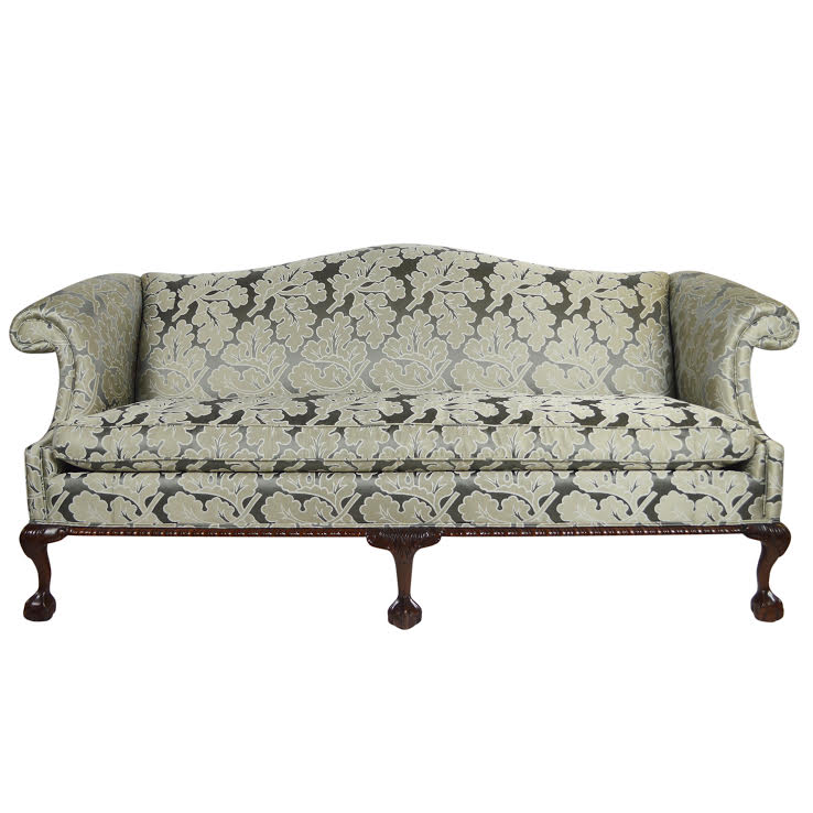 Drexel Heritage Chippendale Style Sofa in Zoffany Upholstery
