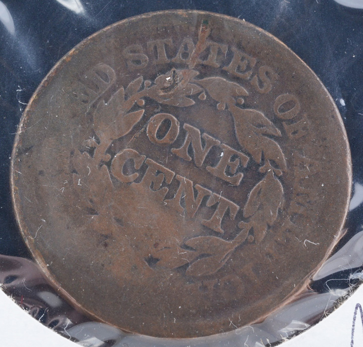 1852 Braided Hair Large Cent