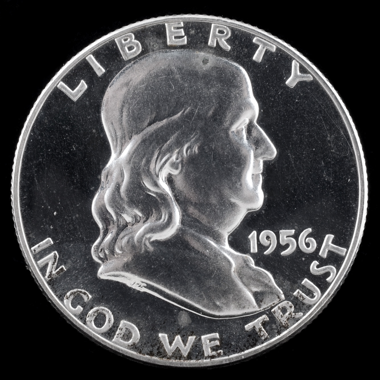 1956 Type I Franklin Silver Half Dollar Proof Coin