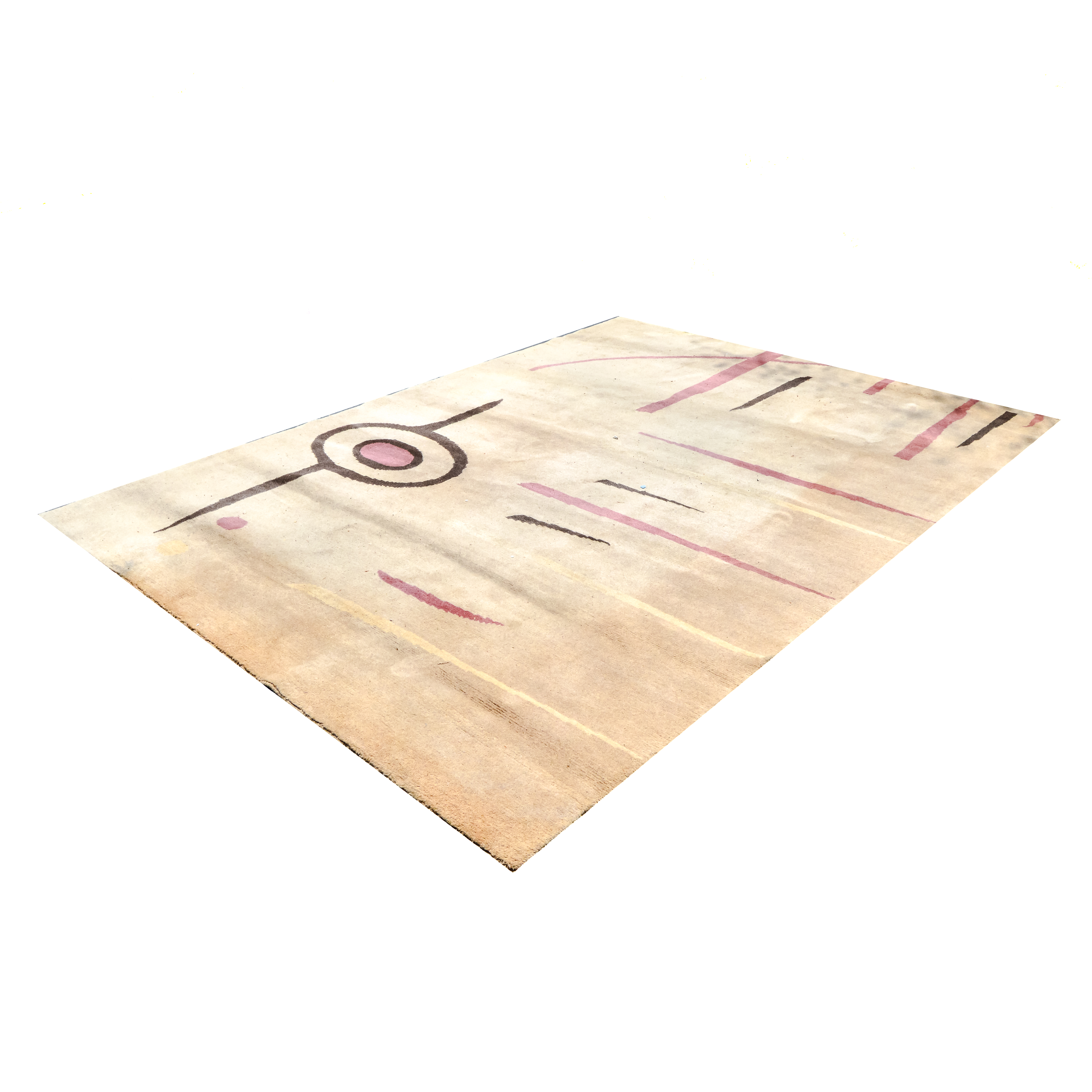 Mid-Century Modern Wool Area Rug