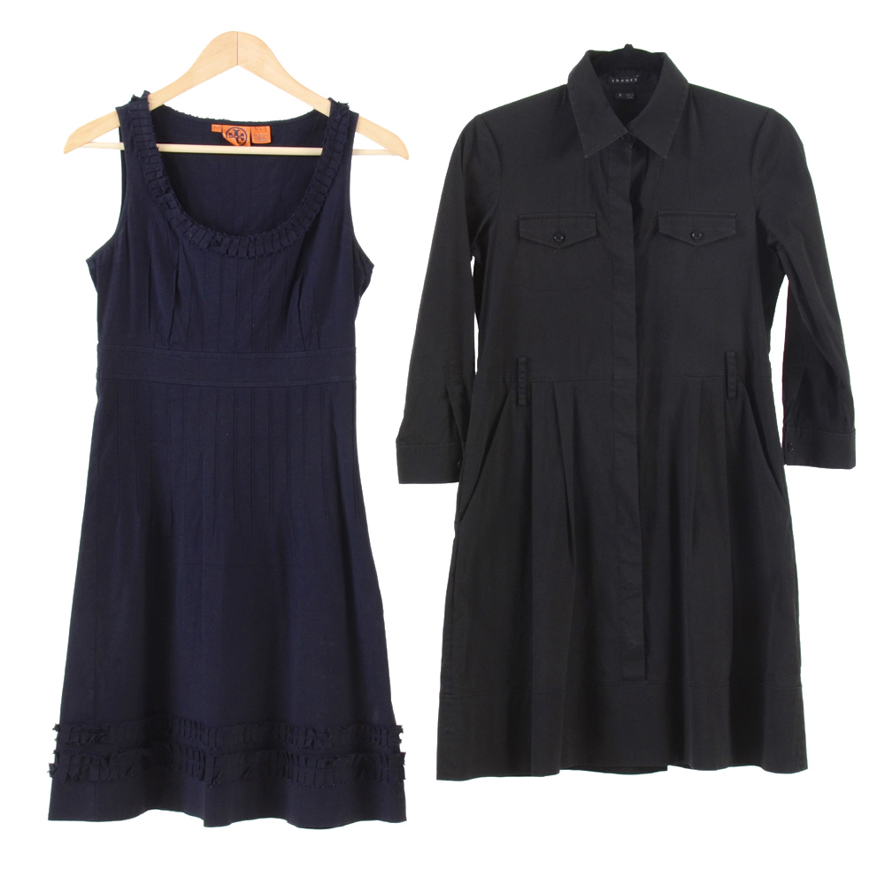 Theory and Tory Burch Cotton Blend Dresses